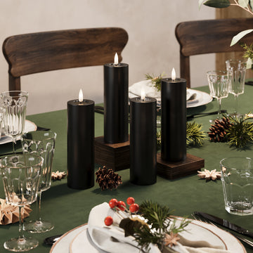 LED bloková světla Ø 5 x 15 cm Černá - 4 ks