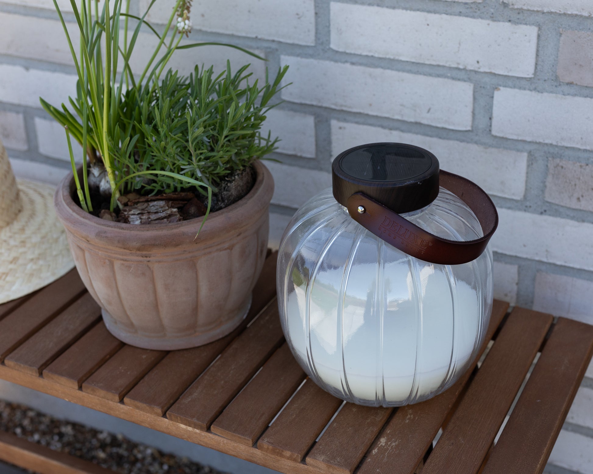 Deluxe Homeart LED Glasslykt 20cm LED lanterner 4