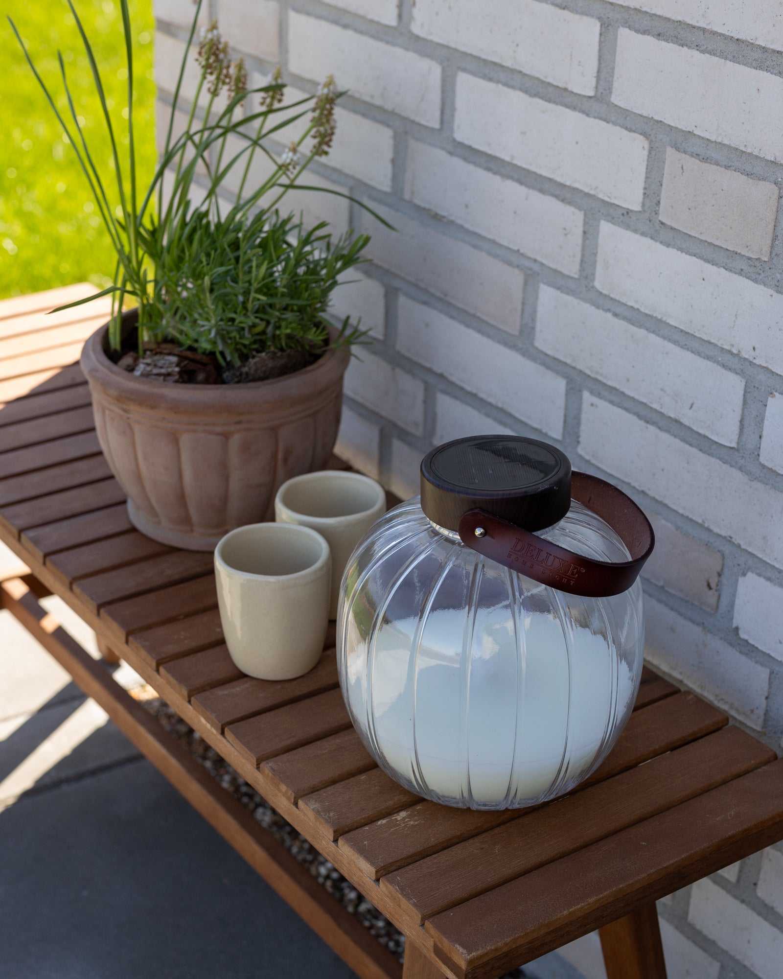 Deluxe Homeart LED Glasslykt 20cm LED lanterner 5