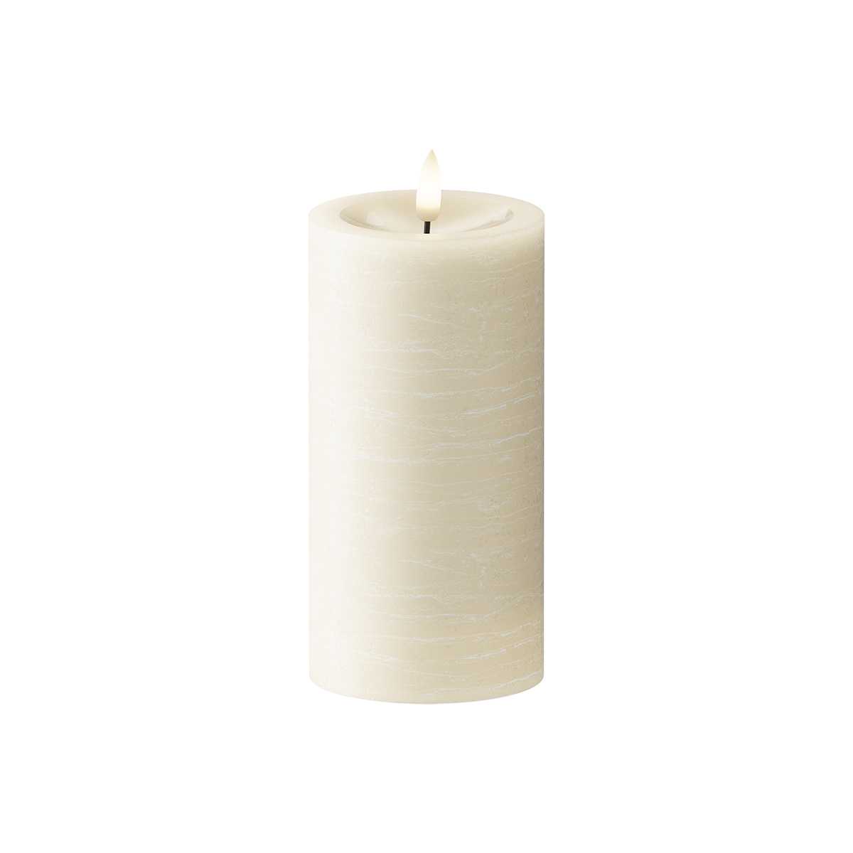 LEDs Vela pilar Ø 7,5 x 15 cm Creme