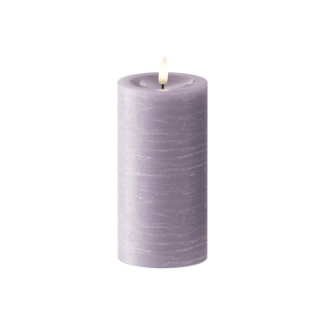 LEDs Vela pilar Ø 7,5 x 15 cm Lavanda