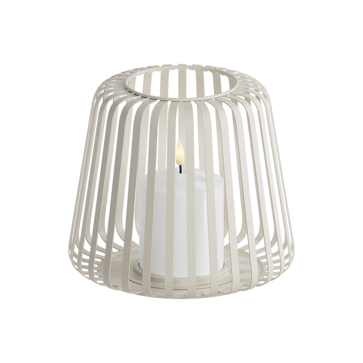 LED Lykt Ø 20 x 17 cm Sand