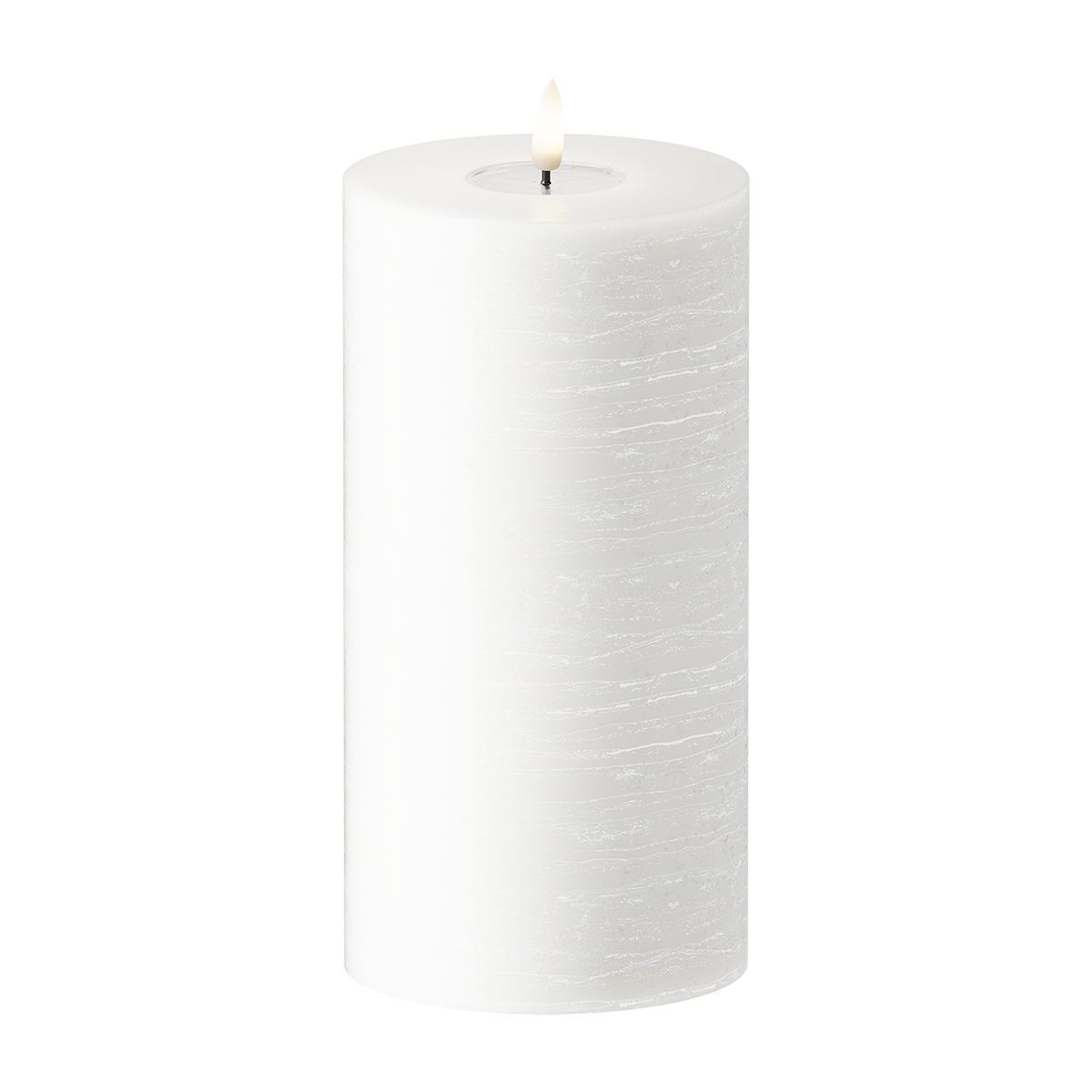 LEDs Vela pilar WetLook Ø 10 x 20 cm Branco