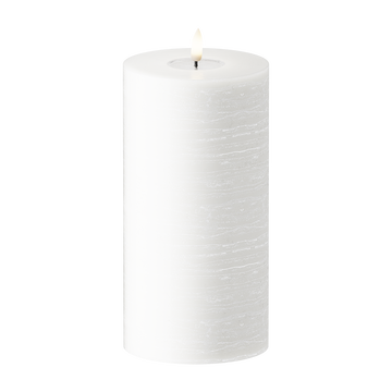 LEDs Vela pilar WetLook Ø 10 x 20 cm Branco
