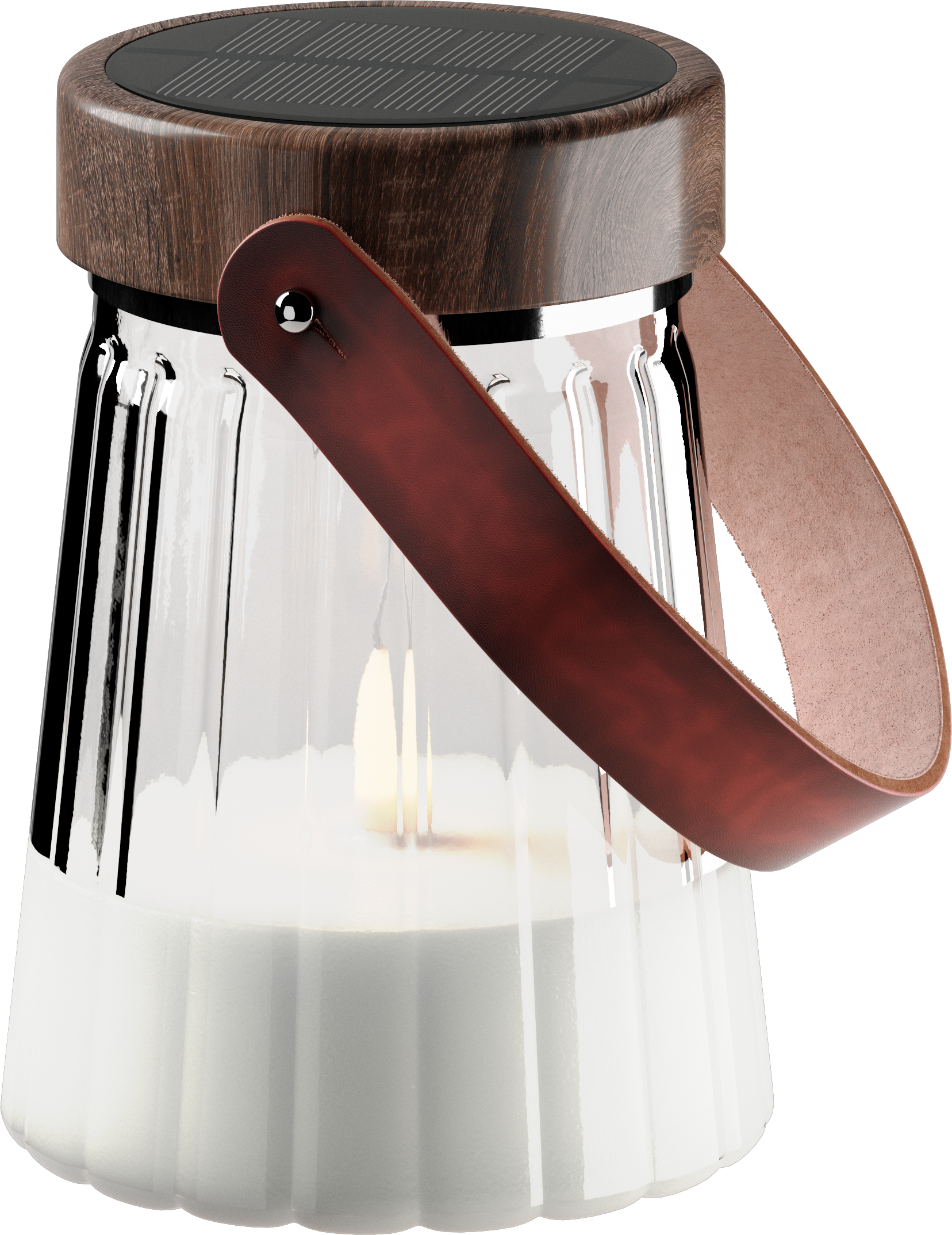 Deluxe Homeart Γυάλινο φανάρι LED 13 cm Φανάρια LED 4