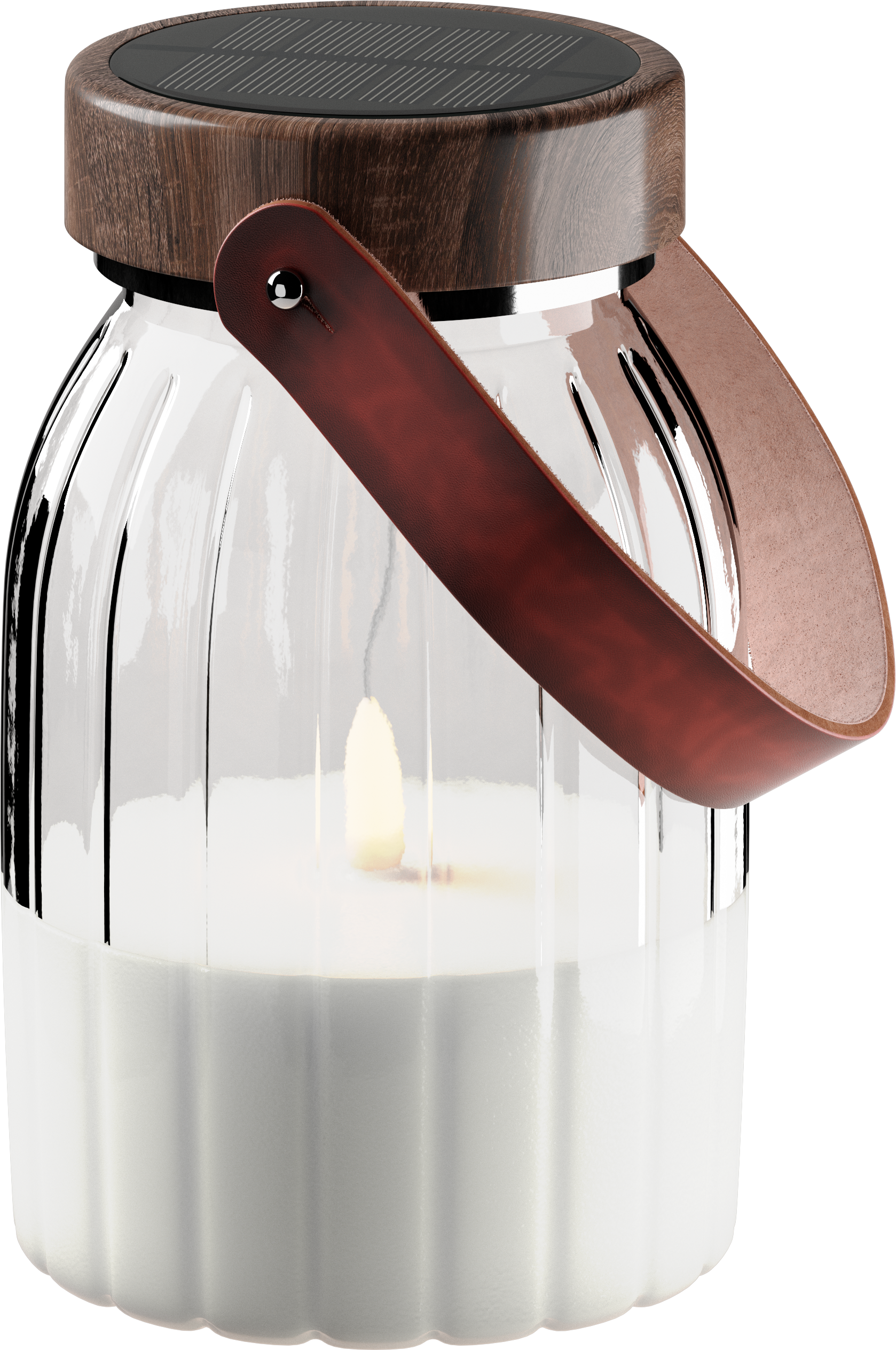 Deluxe Homeart Lanterna LED de vidro 17cm Lanternas LED 2