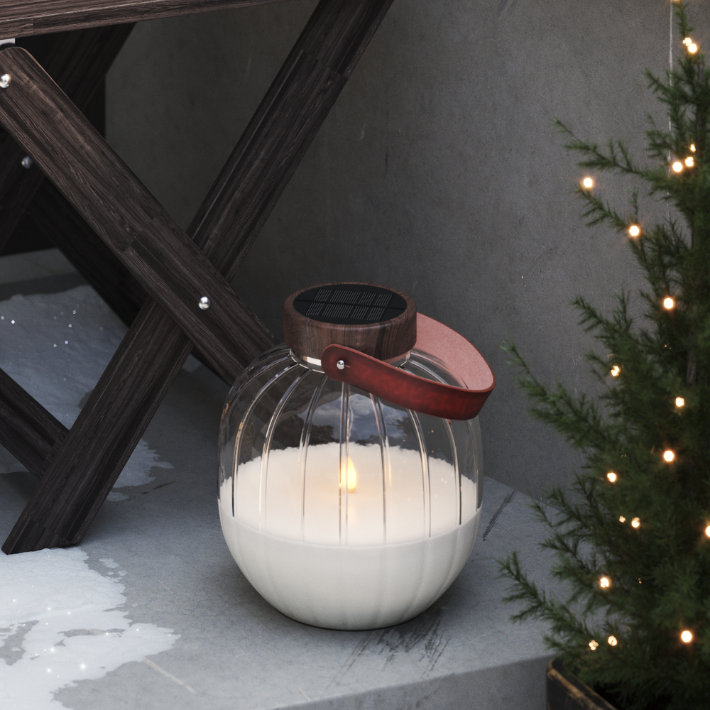 Deluxe Homeart LED Glasslykt 20cm LED lykter 1