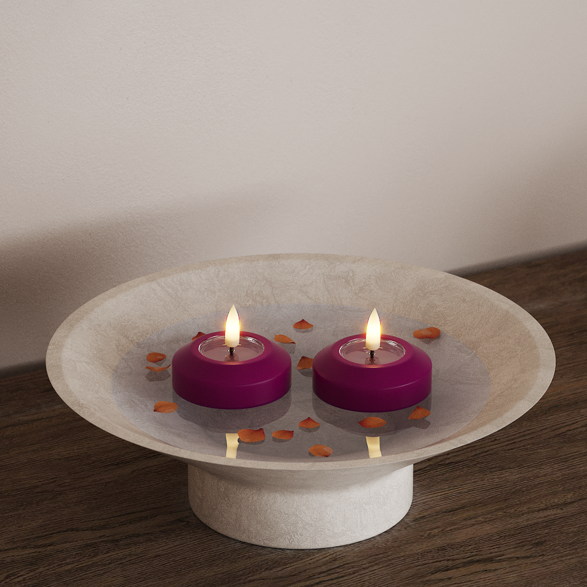 Deluxe Homeart LED Πλωτό φως Ø 6,1 cm 2 τεμ Βιολετί Πλωτό φως LED 3