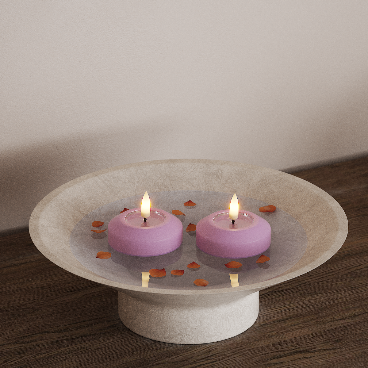 Deluxe Homeart LED Πλωτό φως Ø 6,1 cm 2 τεμ Λεβάντα Πλωτό φως LED 3