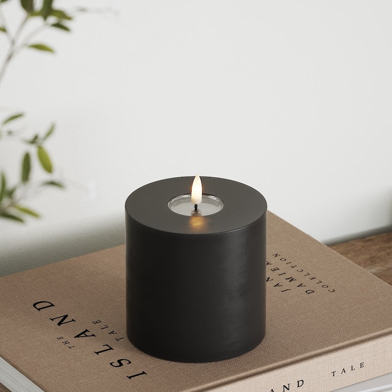 Deluxe Homeart LED plokkvalgusti Ø 10 x 10 cm Must