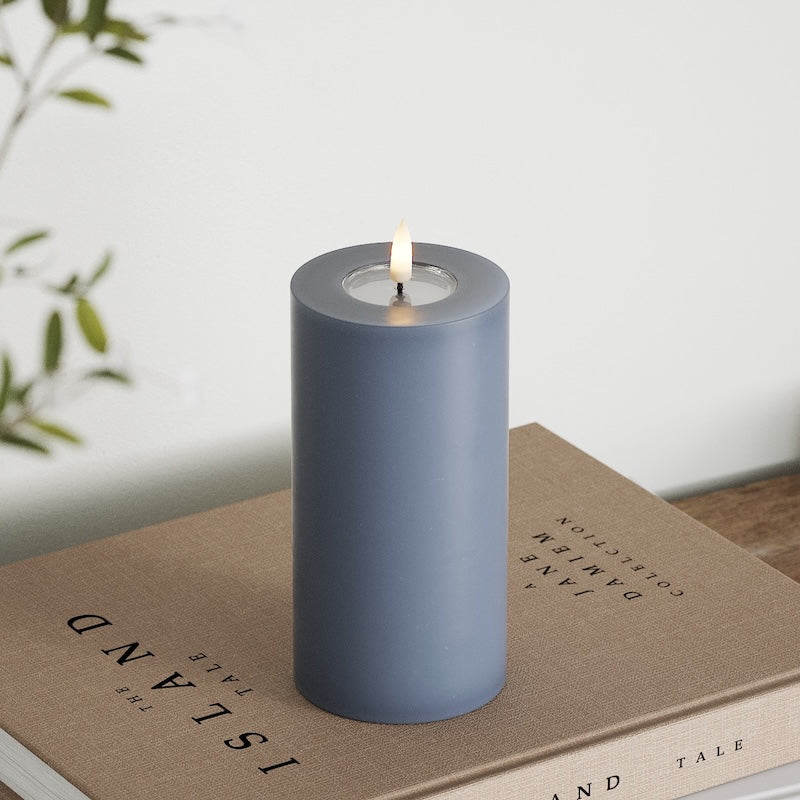 Deluxe Homeart LED plokkvalgusti Ø 7,5 x 15 cm Jääsinine