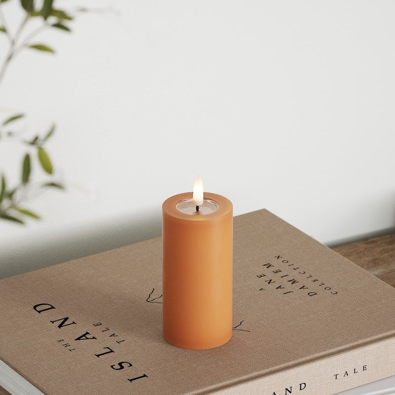 Deluxe Homeart LED Blokklys Ø 5 x 10 cm Oransje