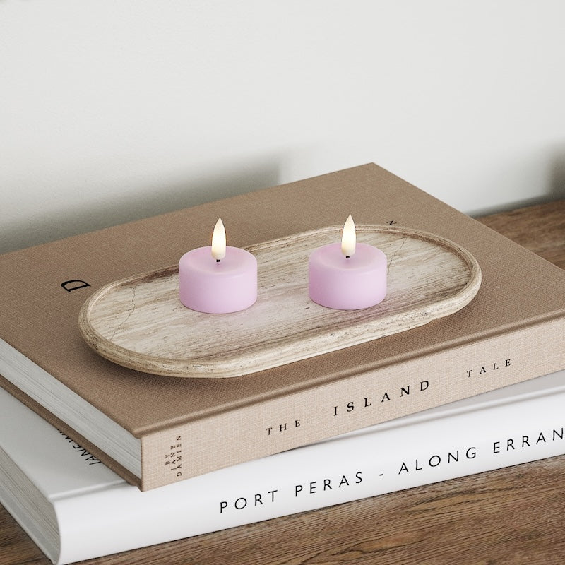 Deluxe Homeart LED-teeküünal 2 tk. Lavendel