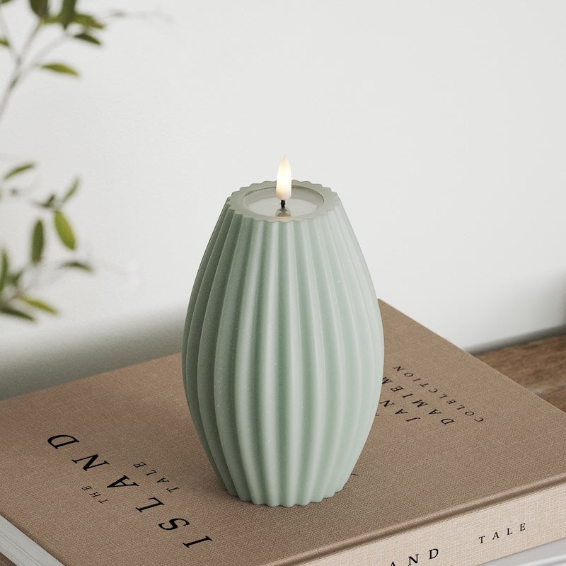 Deluxe Homeart Φωτιστικό αυλάκωσης LED D 10 x Υ 15 cm Φασκόμηλο πράσινο