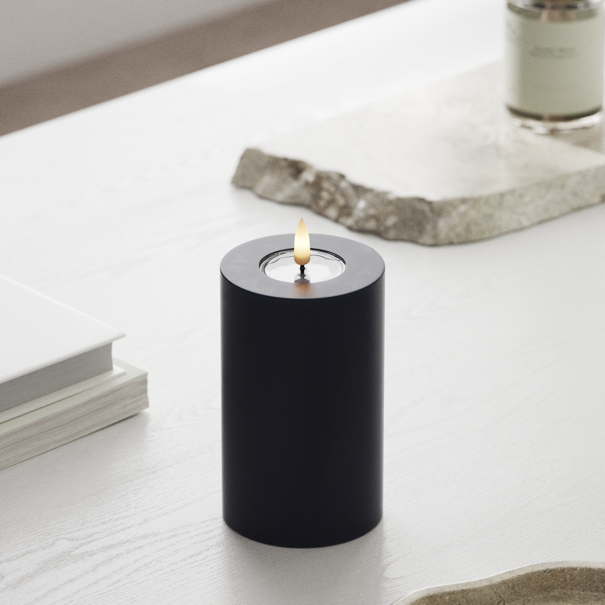 Deluxe Homeart LED Blokklys Ø 7,5 x 12,5 cm Kongeblå LED blokklys 1