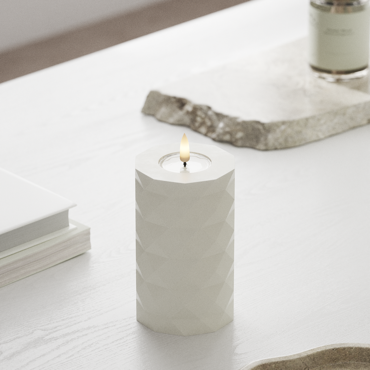 Deluxe Homeart Square LED plokkvalgusti Ø 7,5 x 12,5 cm Valge LEDid Square 1