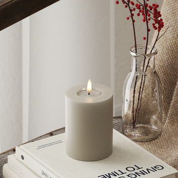 Deluxe Homeart LEDs Vela pilar Ø 7,5 x 10 cm Areia LEDs Vela pilar 4