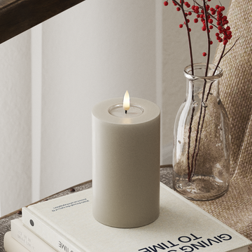 Deluxe Homeart LEDs Vela pilar Ø 7,5 x 12,5 cm Areia LEDs Vela pilar 4