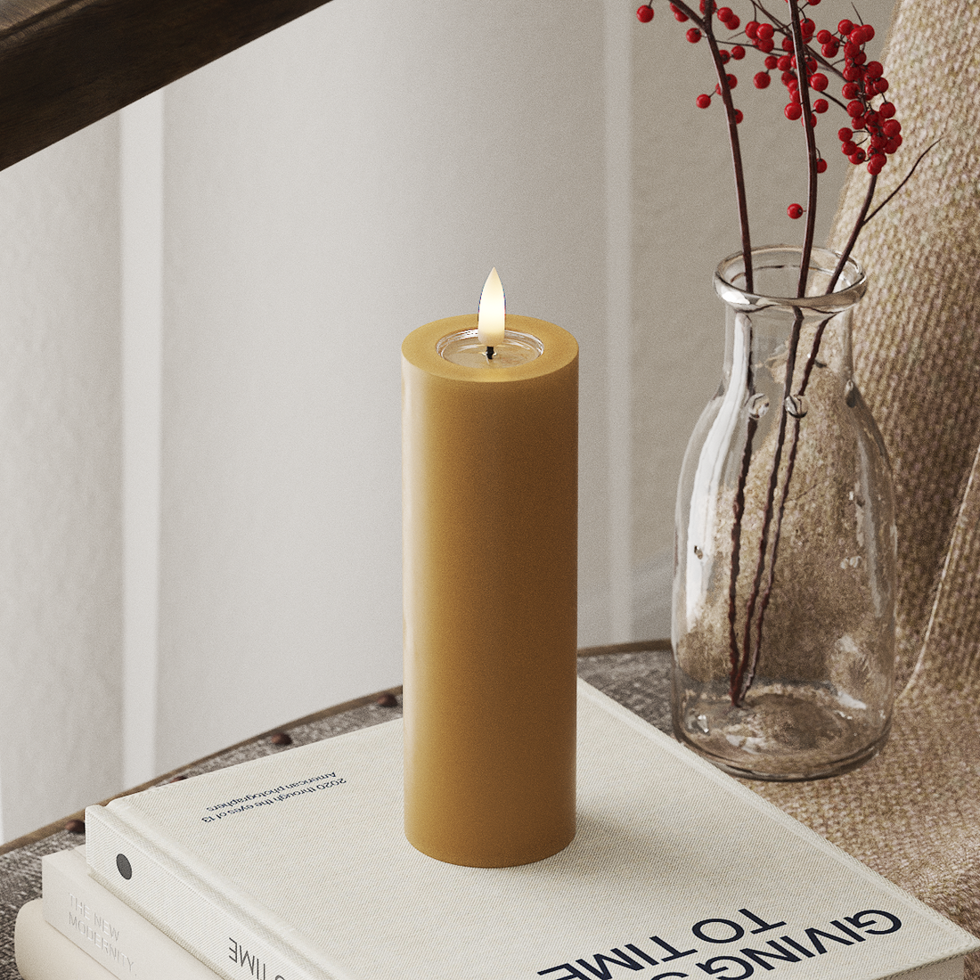 Deluxe Homeart LEDs Vela pilar Ø5x15cm Caril LEDs Vela pilar 4