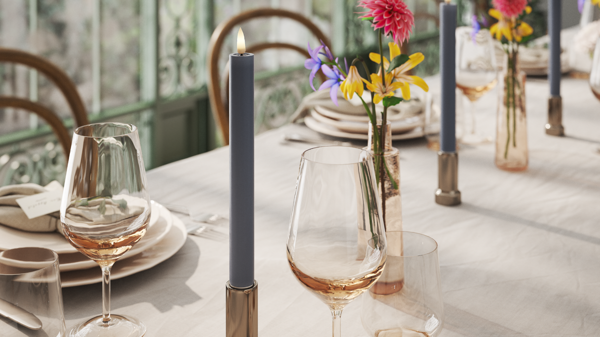 Naturlig tro LED Kronelys med Wetlook ™ Design