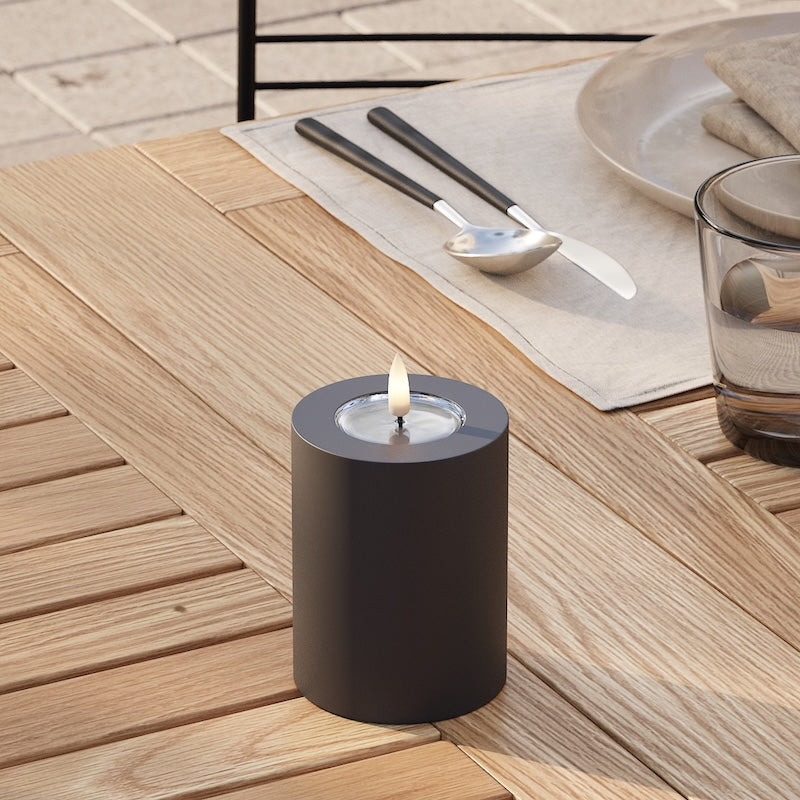 Deluxe Homeart Φωτιστικό μπλοκ LED εξωτερικού χώρου Ø 7,5 x 10 cm Μαύρο