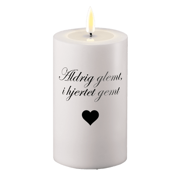 LED Gravljus Aldrig glömd i hjärtat gömt Deluxe Homeart 1