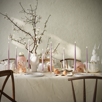 Deluxe Homeart Balíček LED svíček - Levandulová - 4 kusy 38 cm | 4 kusy 28 cm balení 1