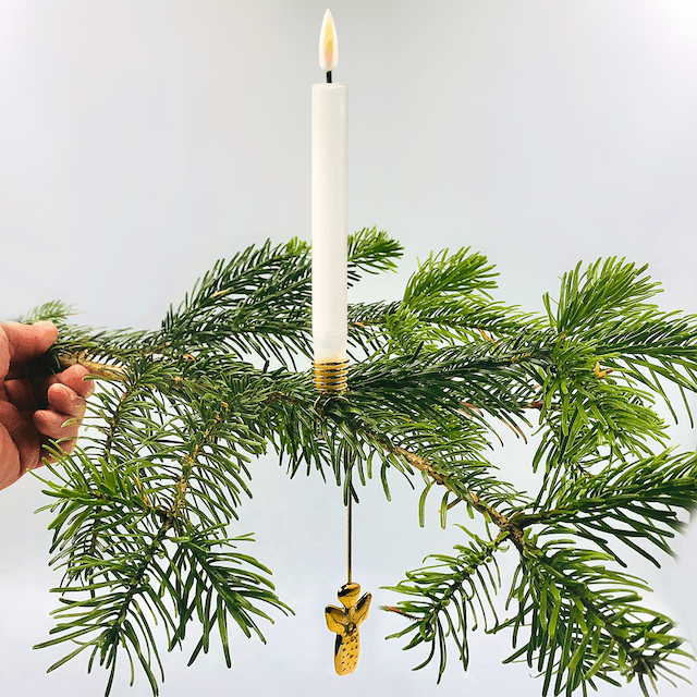 Κεριά χριστουγεννιάτικου δέντρου επικαλυμμένα με κερί 6 τεμ Deluxe Homeart 4