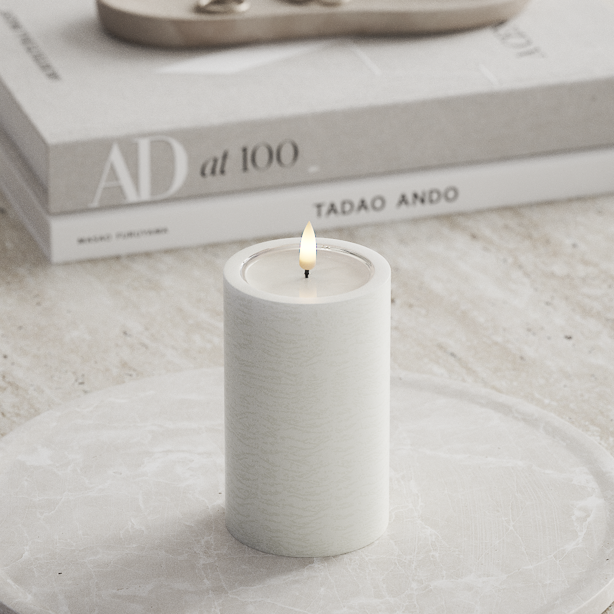 Deluxe Homeart Unique LED plokkvalgusti D 7,5 x 12,5 cm Valge unique plokk tuli 1