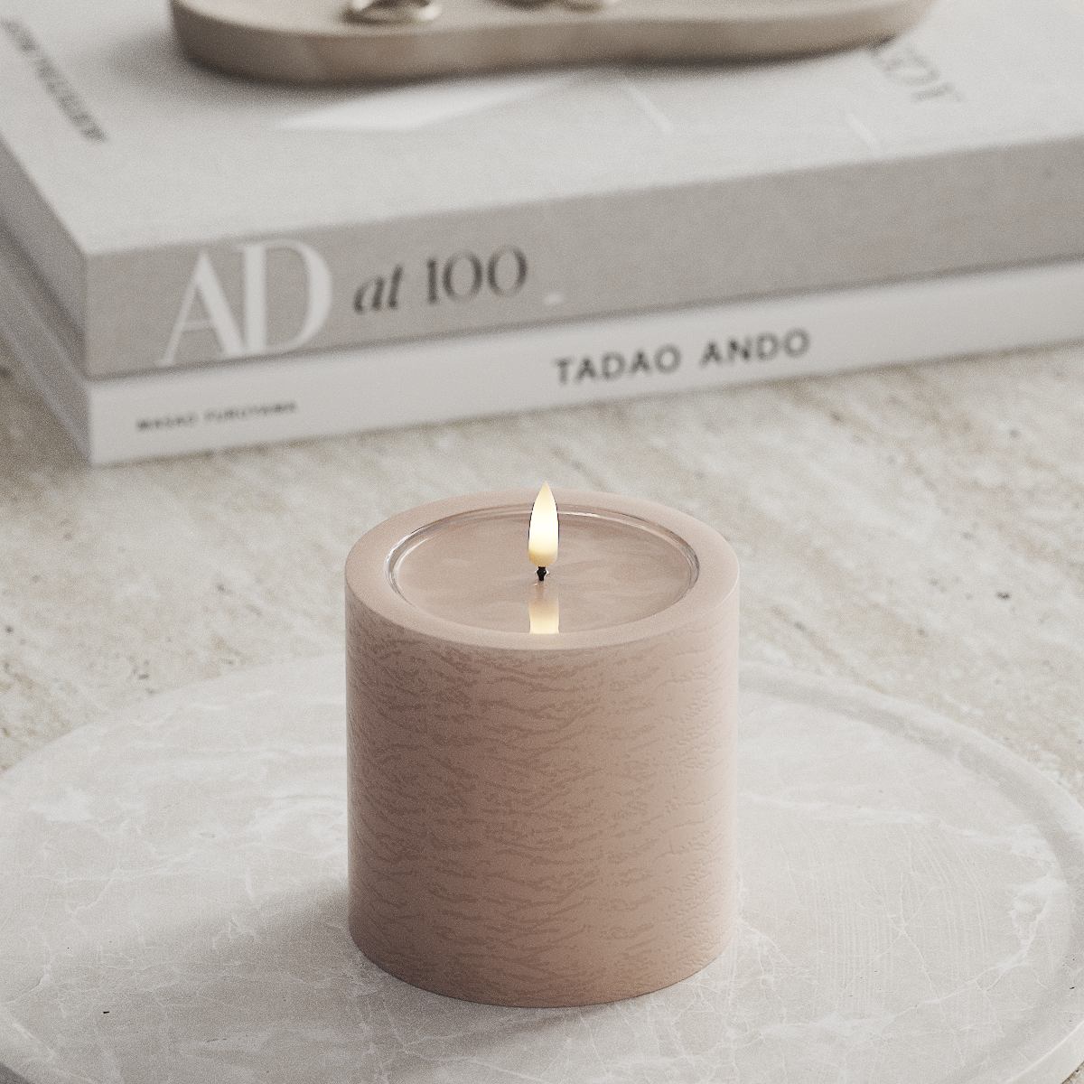 Deluxe Homeart Unique Φωτιστικό μπλοκ LED D 10 x 10 cm Ροζ unique φως μπλοκ 1