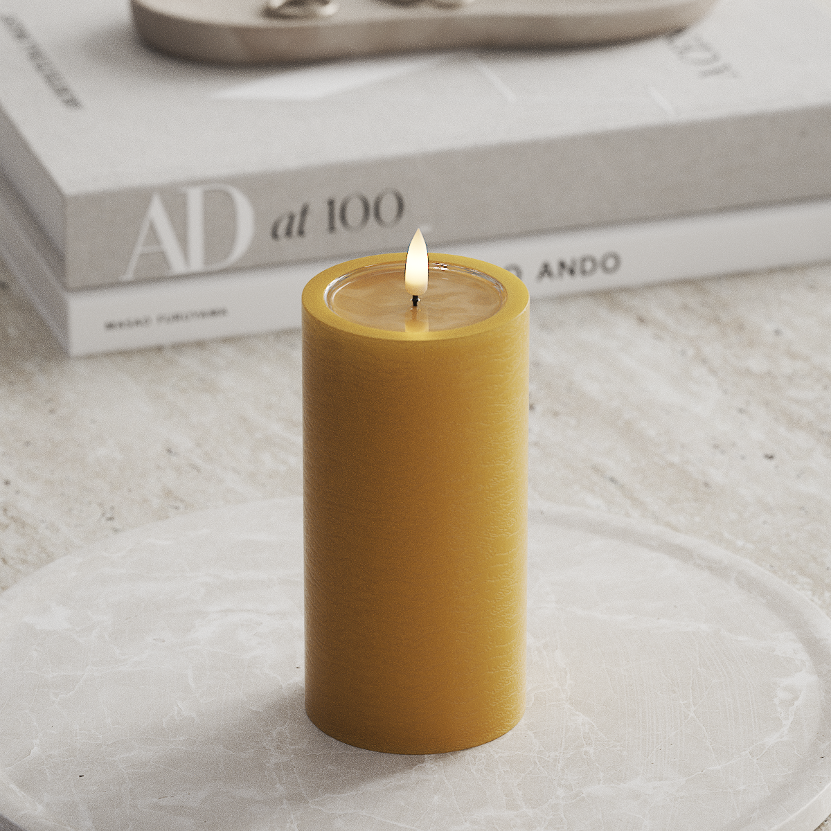 Deluxe Homeart Unique Φωτιστικό μπλοκ LED D 7,5 x 15 cm Κάρι unique φως μπλοκ 1