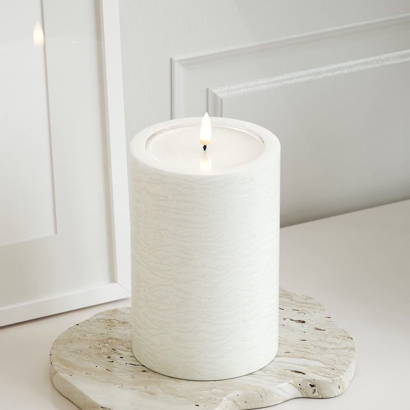 Unique Candles Unique LED plokkvalgusti D 10 x 15 cm Valge