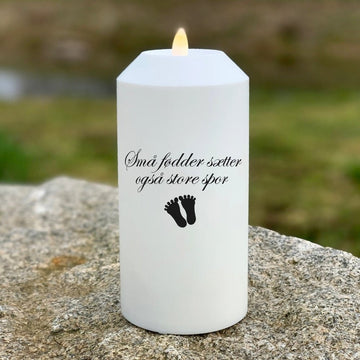 LED Grave Light Isegi väikesed jalad jätavad sügavad jäljed Deluxe Homeart 1